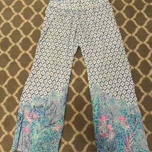 Lilly Pulitzer Blue and White Patterned Garment